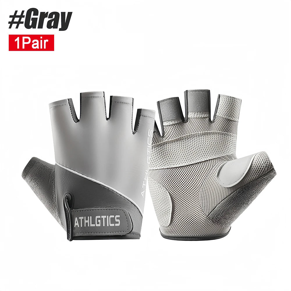 Ademende vingerloze fitness handschoenen voor krachttraining, fitness en wielrennen