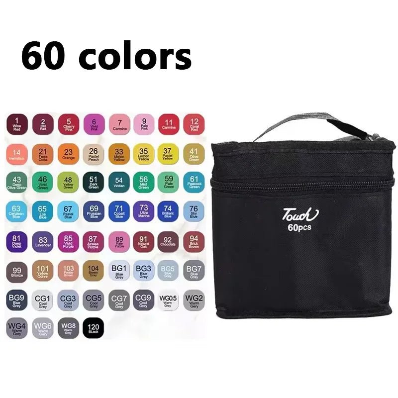 Alcohol Markers 120 Kleuren – Dubbele Punt voor Tekenen - Spotlights shopping