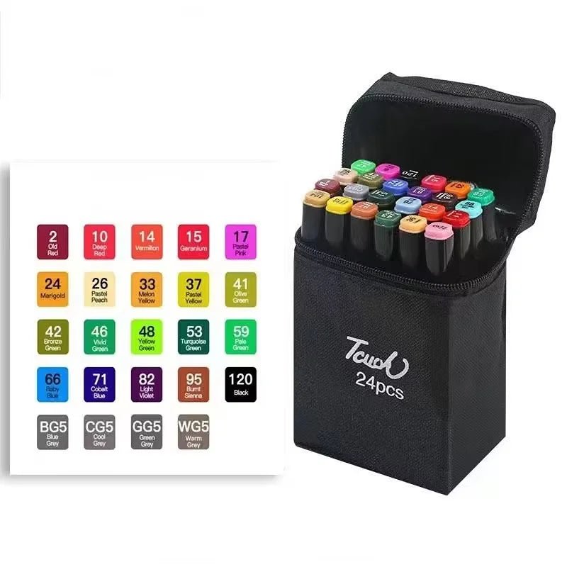 Alcohol Markers 120 Kleuren – Dubbele Punt voor Tekenen - Spotlights shopping