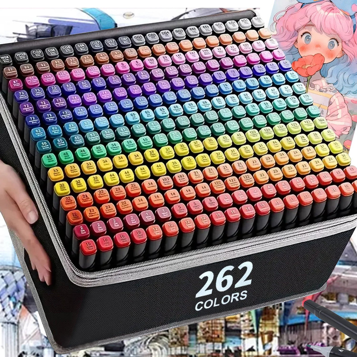 Alcohol Markers 120 Kleuren – Dubbele Punt voor Tekenen - Spotlights shopping