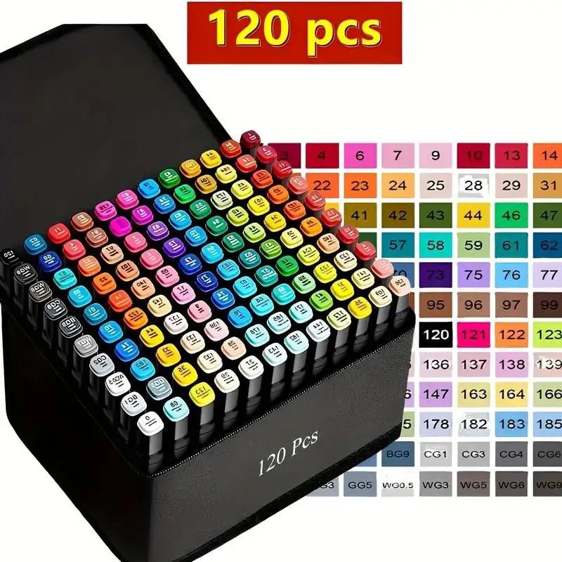 Set alcohol markers voor tekenen en kleuren