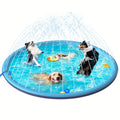 Antislip honden spettermat met watersproeiers voor verkoeling en speelplezier in de tuin tijdens warme zomerdagen