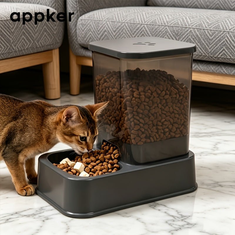 Automatische kattenvoerbak met drinkbak voor katten en kleine honden