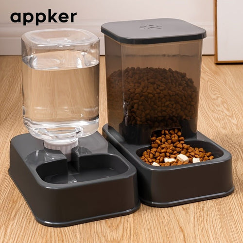 Automatische kattenvoerbak met drinkbak voor katten en kleine honden