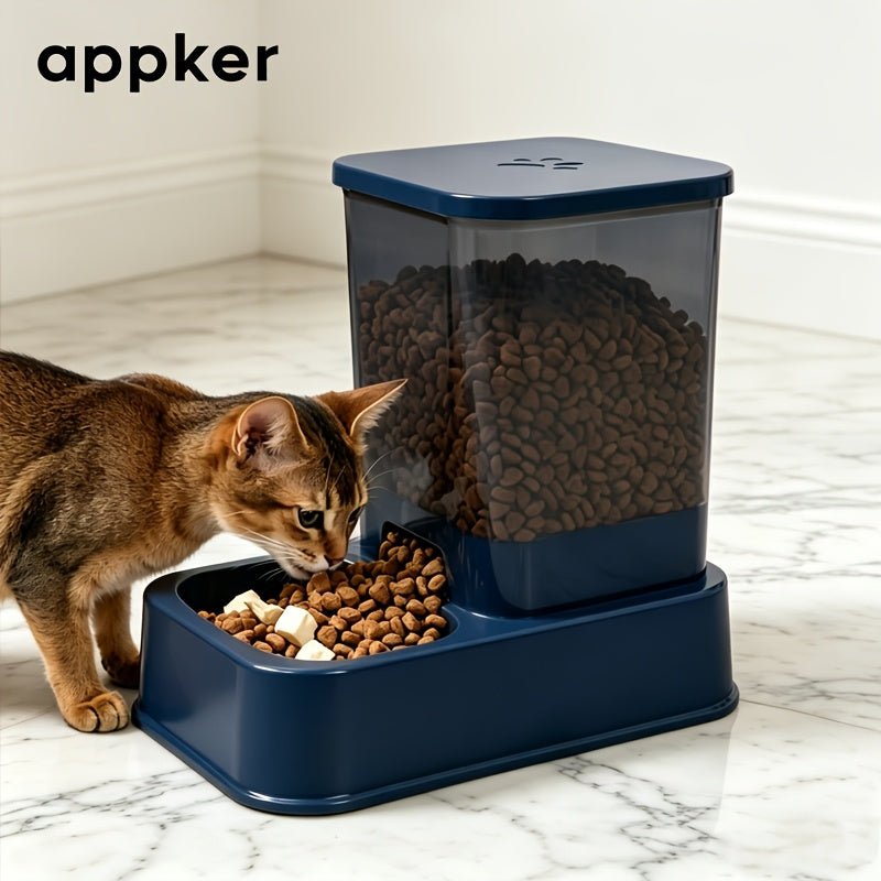 Automatische kattenvoerbak met drinkbak voor katten en kleine honden