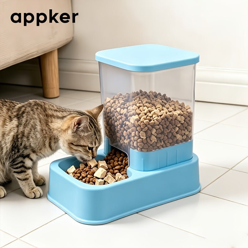 Automatische kattenvoerbak met drinkbak voor katten en kleine honden