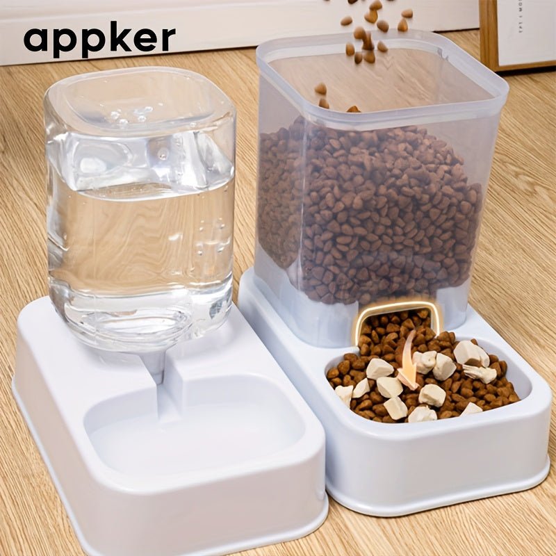 Automatische kattenvoerbak met drinkbak voor katten en kleine honden