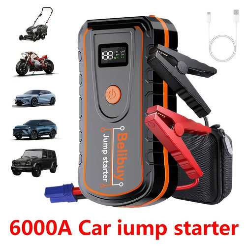 Auto Jumpstarter 6000A – 12V Starthulp met Powerbank - Spotlights shopping