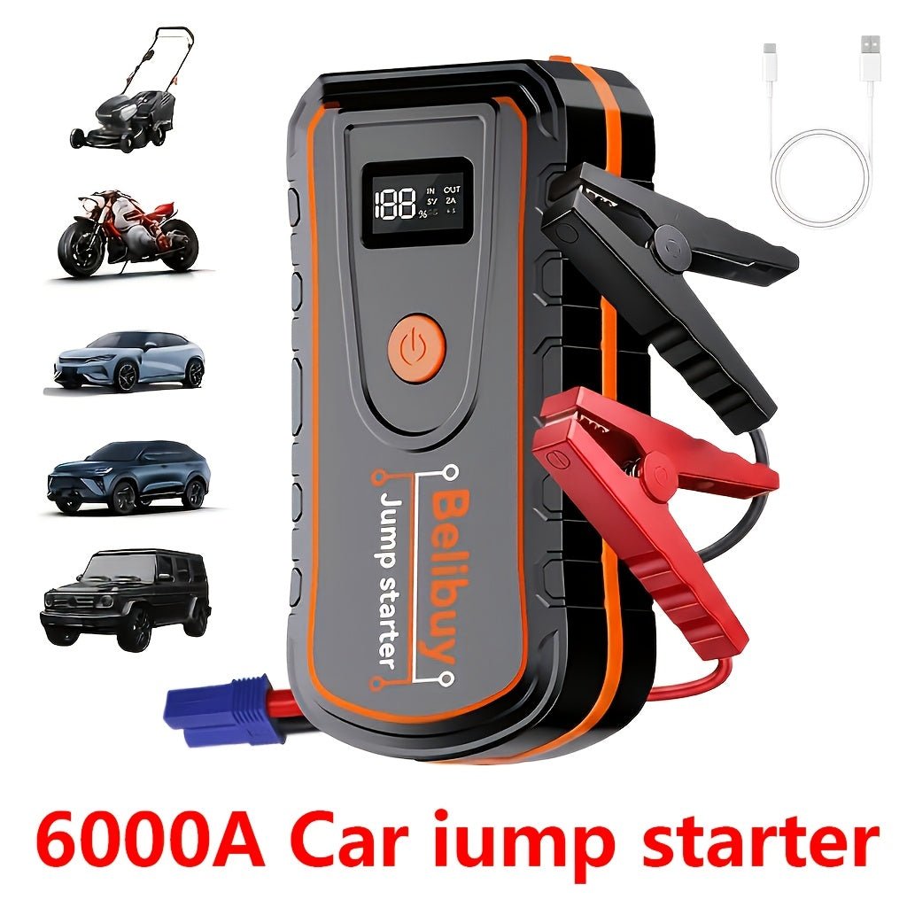 Auto Jumpstarter 6000A – 12V Starthulp met Powerbank - Spotlights shopping