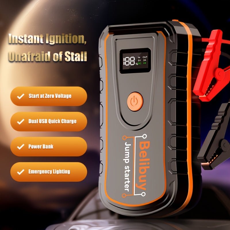 Auto Jumpstarter 6000A – 12V Starthulp met Powerbank - Spotlights shopping