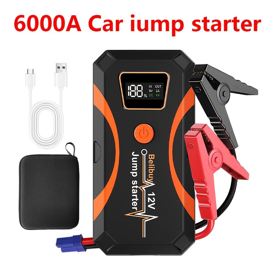 Auto Jumpstarter 6000A – 12V Starthulp met Powerbank - Spotlights shopping
