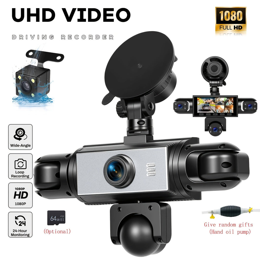 Autodashcam 5 Camera’s – 360° Dekking, 1080P en Nachtzicht - Spotlights shopping