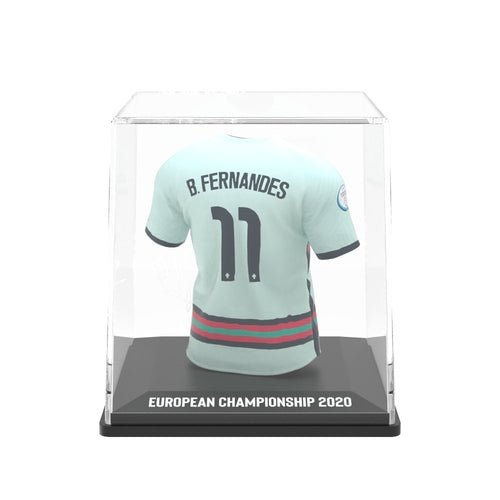 Bruno Fernandes Portugal My Jersey 2020 mini voetbalshirt met display case en Augmented Reality