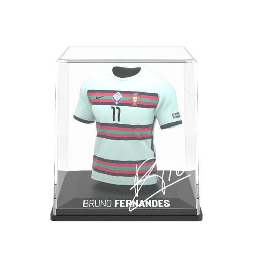 Bruno Fernandes Portugal My Jersey 2020 mini voetbalshirt met display case en Augmented Reality