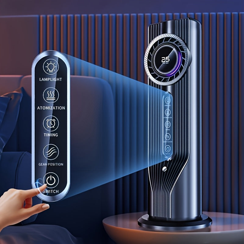 NIJ Ervaar Snelle Koeling in Drie Seconden! Deze Draagbare USB-Airconditioner en Luchtbevochtiger met 6 Snelheden Werkt Stil en Efficiënt, met een Timer die Zes Uur Aanhoudt, Ideaal voor Thuis, Kantoor