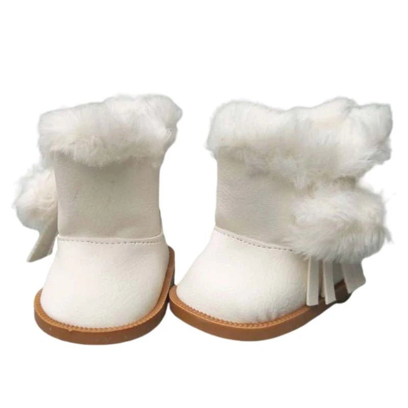 Sneakers en laarsjes voor een 40 cm en 18 inch pop