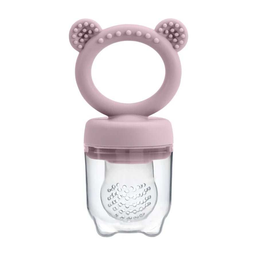 Baby fruit feeder van BPA-vrij siliconen voor fruit, zachte voeding en doorkomende tandjes