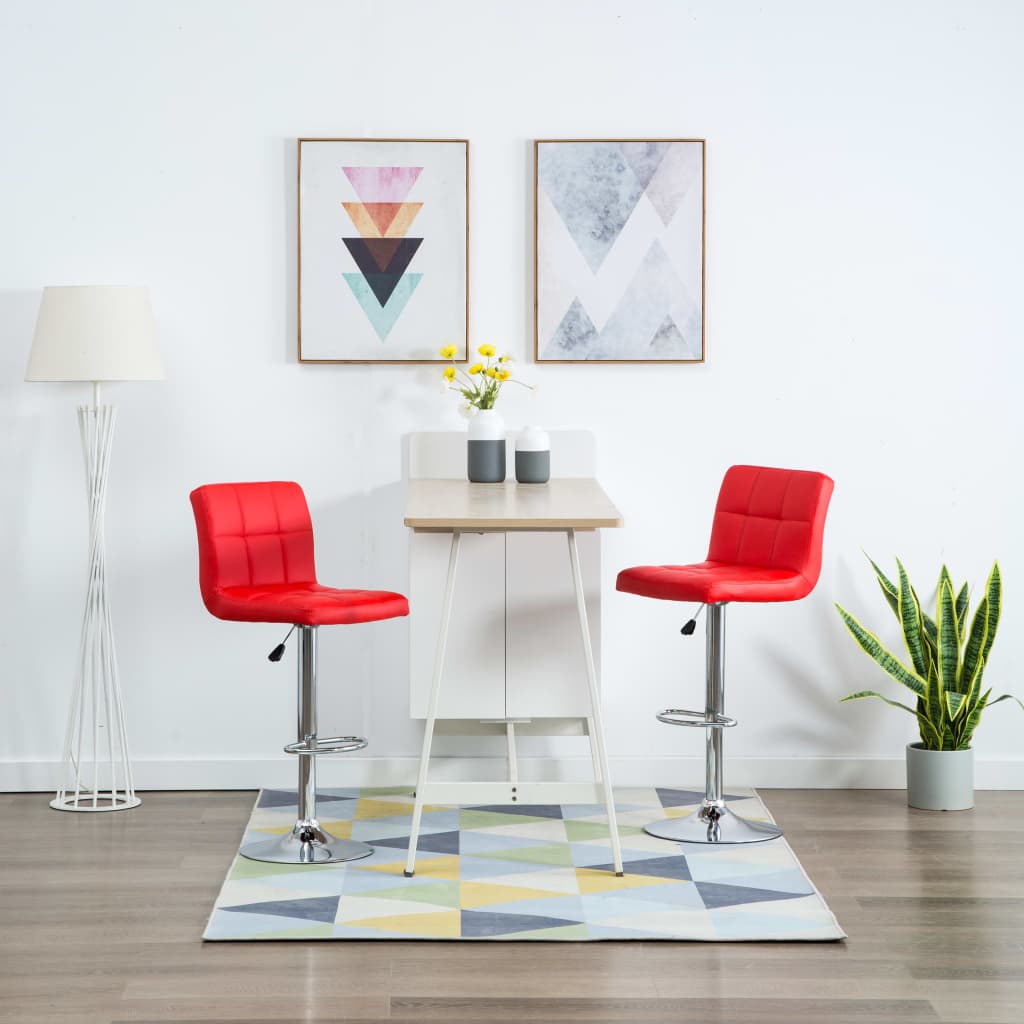 Barkruk Groen Verstelbaar | Draaibare Barstoel met Kunstleren Zitting & Voetensteun - Spotlights shopping
