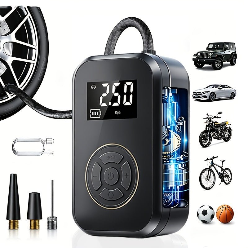 BELIBUY Elektrische Bandenpomp 150 PSI met Display - Spotlights shopping