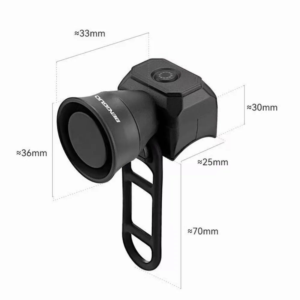 USB-oplaadbare elektronische fietsbel voor mountainbike, racefiets en e-bike