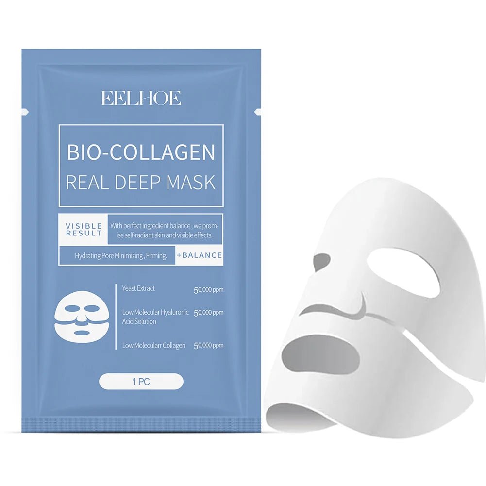 Bio Collagen Real Deep Hydrogel Gezichtsmasker met bio-collageen voor intens hydraterende huidverzorging