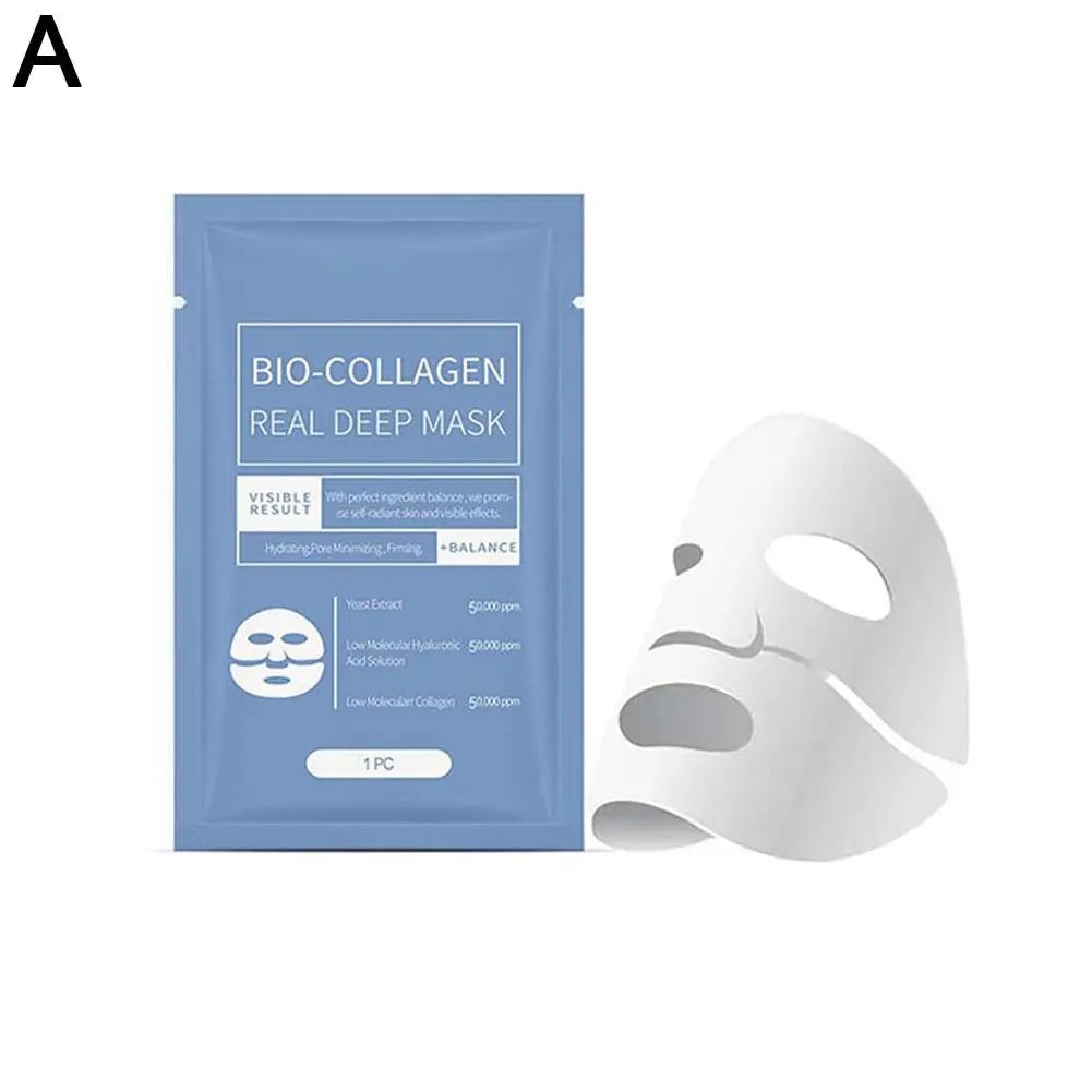Bio Collagen Real Deep Hydrogel Gezichtsmasker met bio-collageen voor intens hydraterende huidverzorging