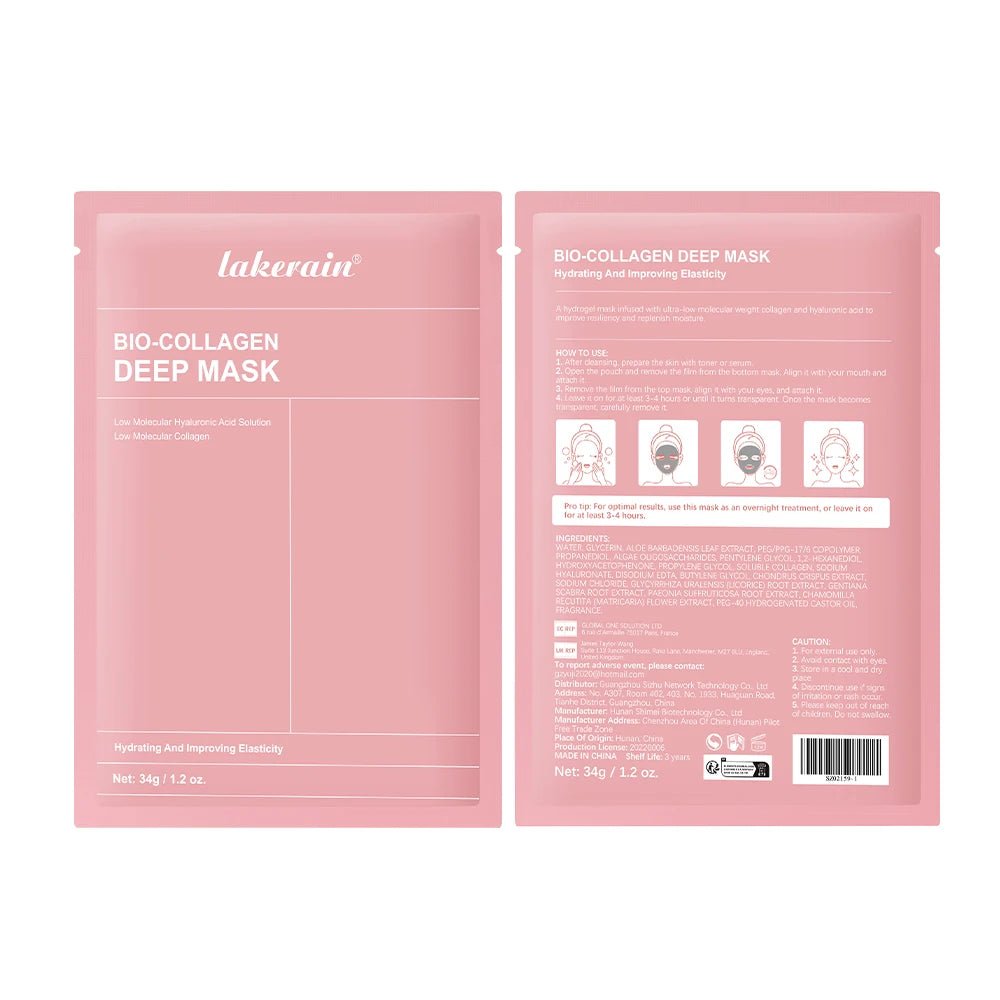 Bio-Collagen Real Deep Hydrogel Gezichtsmasker voor intens hydraterende Koreaanse huidverzorgingpping