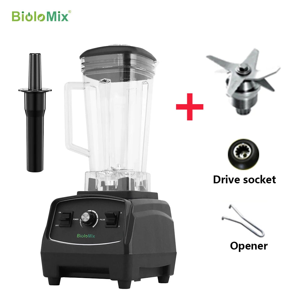 Biolomix Professionele Blender 2200W – 2L Smoothie Blender met IJscrusher 30.000 RPM - Spotlights shopping