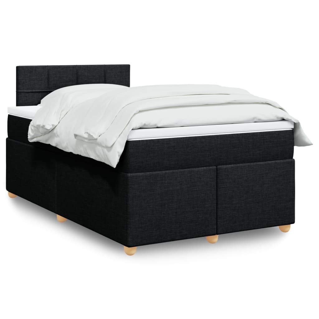 Taupekleurige boxspring van 200x200 cm met pocketveringmatrassen, topmatras en gestoffeerd hoofdbord