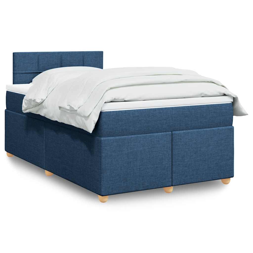 Taupekleurige boxspring van 200x200 cm met pocketveringmatrassen, topmatras en gestoffeerd hoofdbord