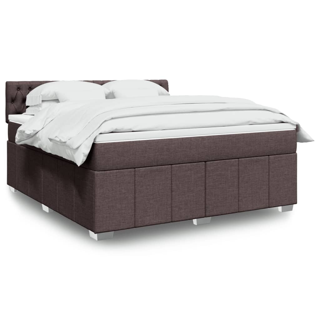 Crème boxspring 120x190 cm met gestoffeerd hoofdbord, pocketveringmatras, topmatras en LED-verlichting