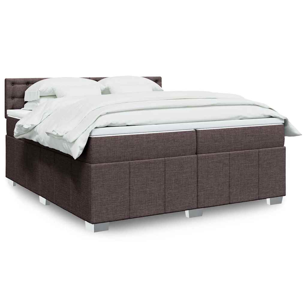Boxspring 120x190 cm Crème | Compleet Bed met Pocketveringmatras, Topmatras & Verstelbaar Hoofdbord - Spotlights shopping