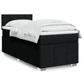 Boxspring 120x190 cm Crème met LED | Compleet Bed met Pocketveringmatras & Topmatras - Spotlights shopping