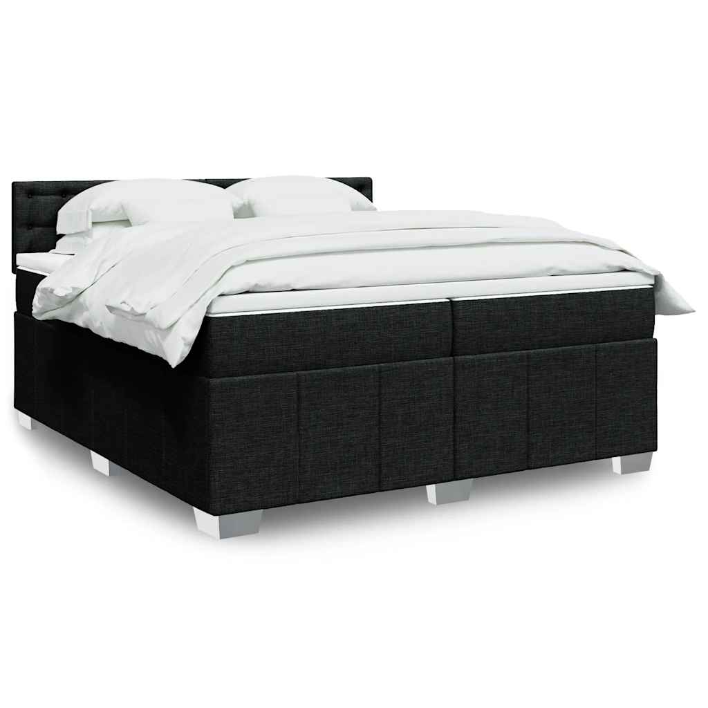 Boxspring 120x190 cm Crème | Compleet Bed met Pocketveringmatras, Topmatras & Verstelbaar Hoofdbord - Spotlights shopping