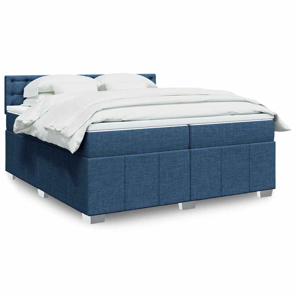 Boxspring 120x190 cm Crème | Compleet Bed met Pocketveringmatras, Topmatras & Verstelbaar Hoofdbord - Spotlights shopping