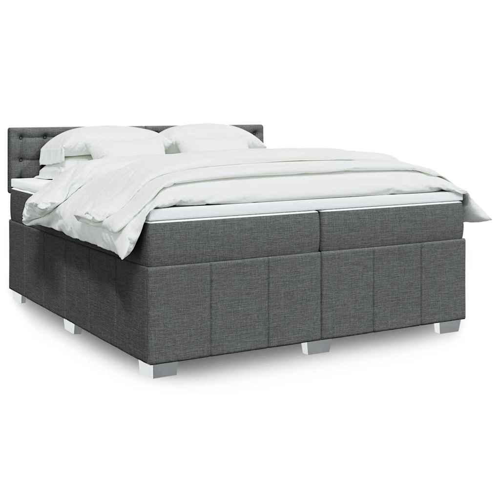 Boxspring 120x190 cm Crème | Compleet Bed met Pocketveringmatras, Topmatras & Verstelbaar Hoofdbord - Spotlights shopping