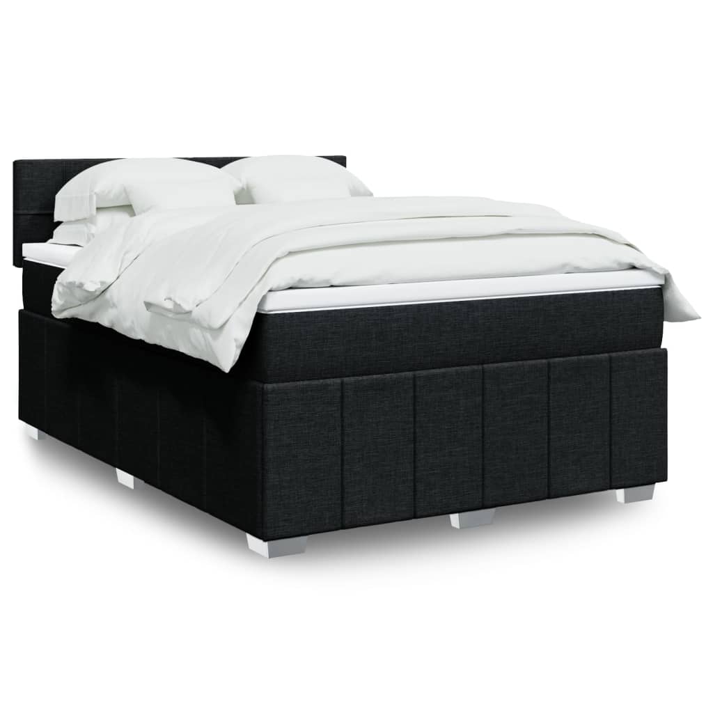 Boxspring 120x190 cm Crème met LED | Compleet Bed met Pocketveringmatras & Topmatras - Spotlights shopping