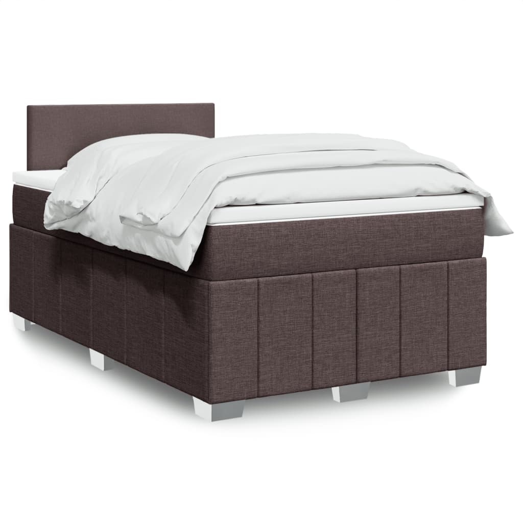 Boxspring 120x190 cm Crème | Luxe Compleet Bed met Pocketvering, Topmatras & Verstelbaar Hoofdbord - Spotlights shopping