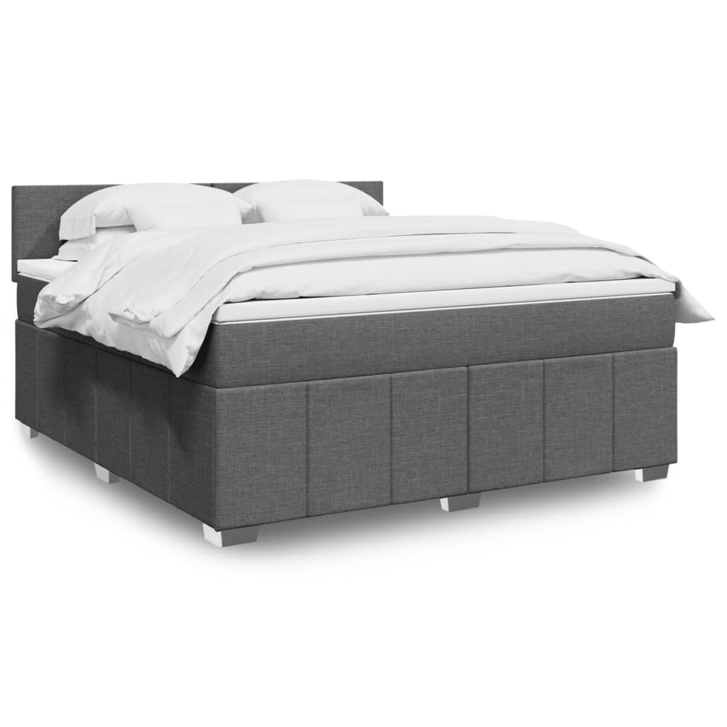 Boxspring 120x190 cm Crème | Luxe Compleet Bed met Pocketvering, Topmatras & Verstelbaar Hoofdbord - Spotlights shopping