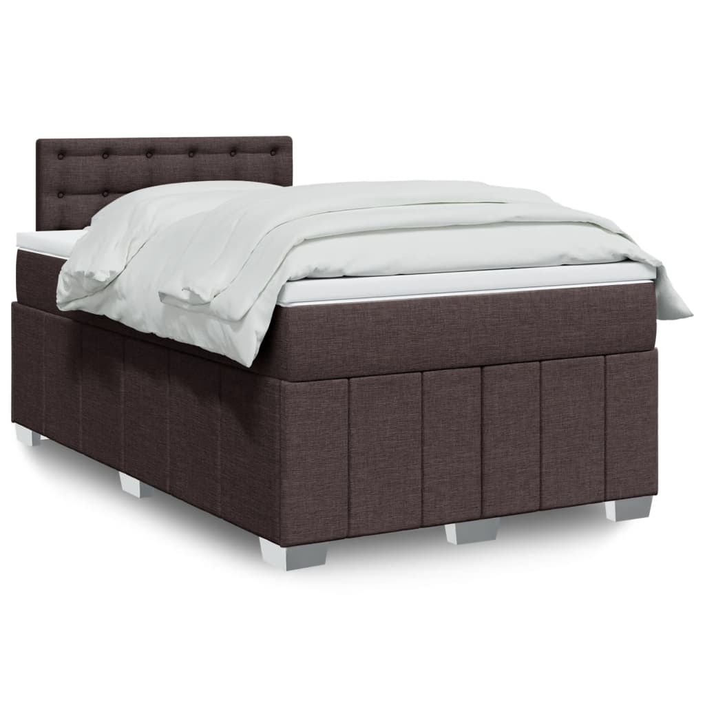 Boxspring 120x190 cm Crème | Compleet Bed met Pocketveringmatras, Topmatras & Verstelbaar Hoofdbord - Spotlights shopping