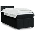Boxspring 120x190 cm Crème | Compleet Bed met Pocketveringmatras, Topmatras & Verstelbaar Hoofdbord - Spotlights shopping