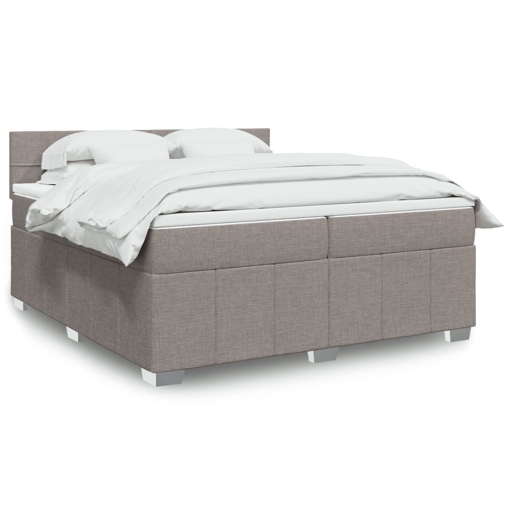 Boxspring 120x190 cm Crème met LED | Compleet Bed met Pocketveringmatras & Topmatras - Spotlights shopping