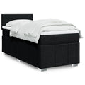 Boxspring 120x190 cm Crème | Luxe Compleet Bed met Pocketvering, Topmatras & Verstelbaar Hoofdbord - Spotlights shopping