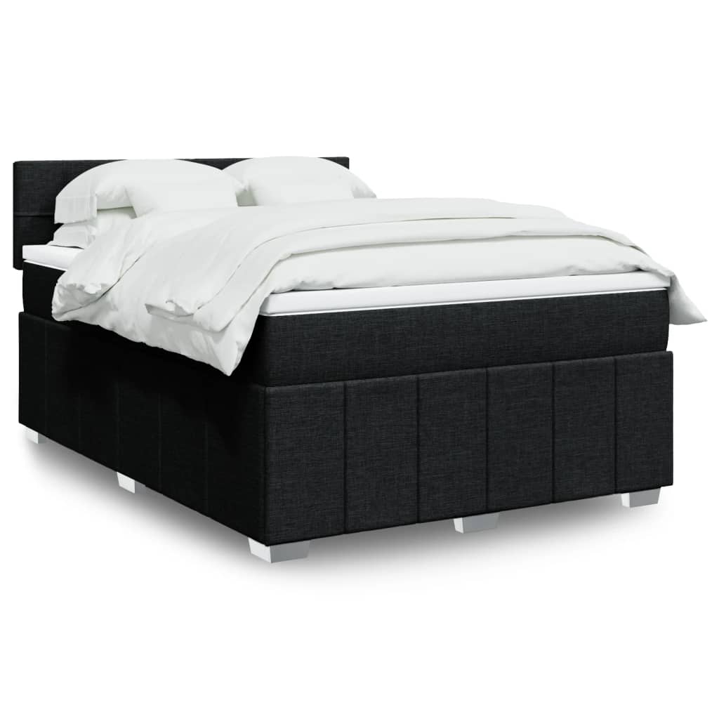 Boxspring 120x190 cm Crème met LED | Compleet Bed met Pocketveringmatras & Topmatras - Spotlights shopping