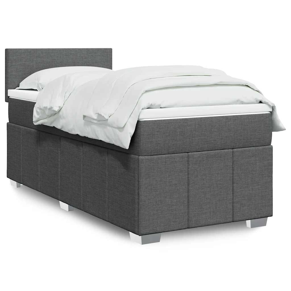 Boxspring 120x190 cm Crème | Luxe Compleet Bed met Pocketvering, Topmatras & Verstelbaar Hoofdbord - Spotlights shopping