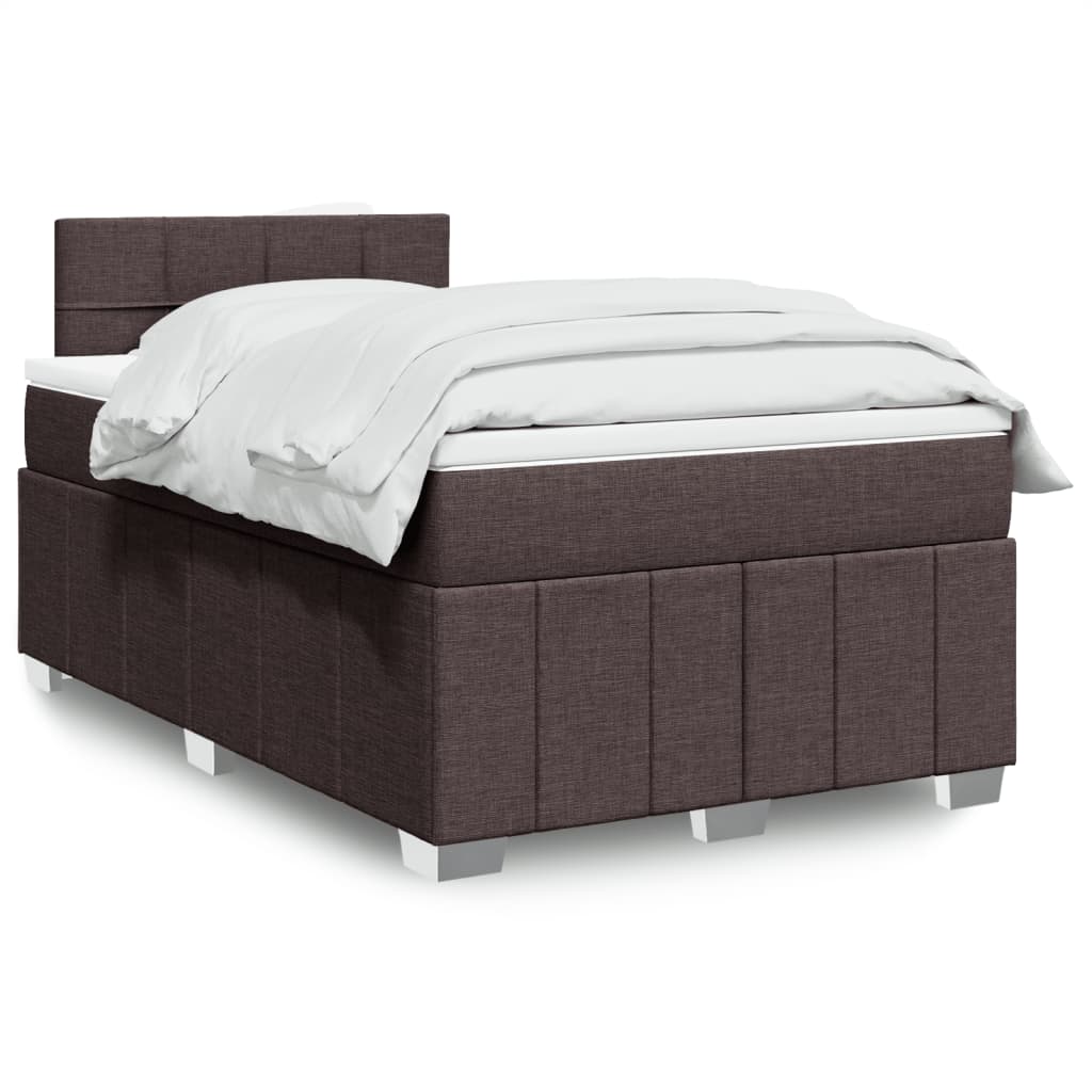 Boxspring 120x190 cm Crème met LED | Compleet Bed met Pocketveringmatras & Topmatras - Spotlights shopping