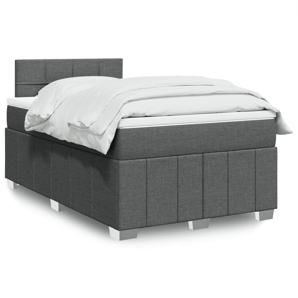 Boxspring 120x190 cm Crème met LED | Compleet Bed met Pocketveringmatras & Topmatras - Spotlights shopping