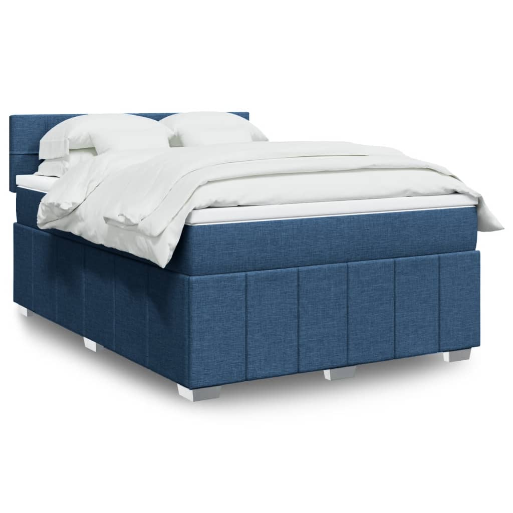 Boxspring 120x190 cm Crème met LED | Compleet Bed met Pocketveringmatras & Topmatras - Spotlights shopping