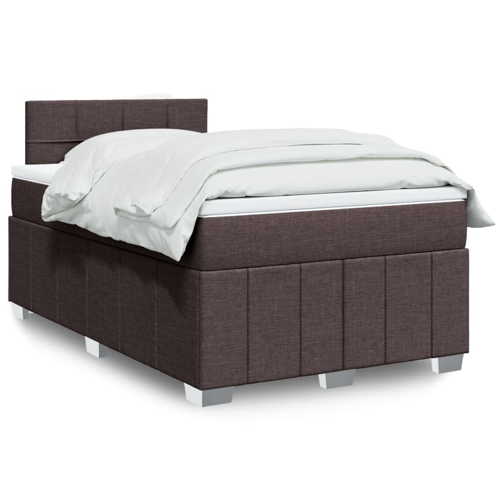 Boxspring 120x190 cm Crème met LED | Compleet Bed met Pocketveringmatras & Topmatras - Spotlights shopping