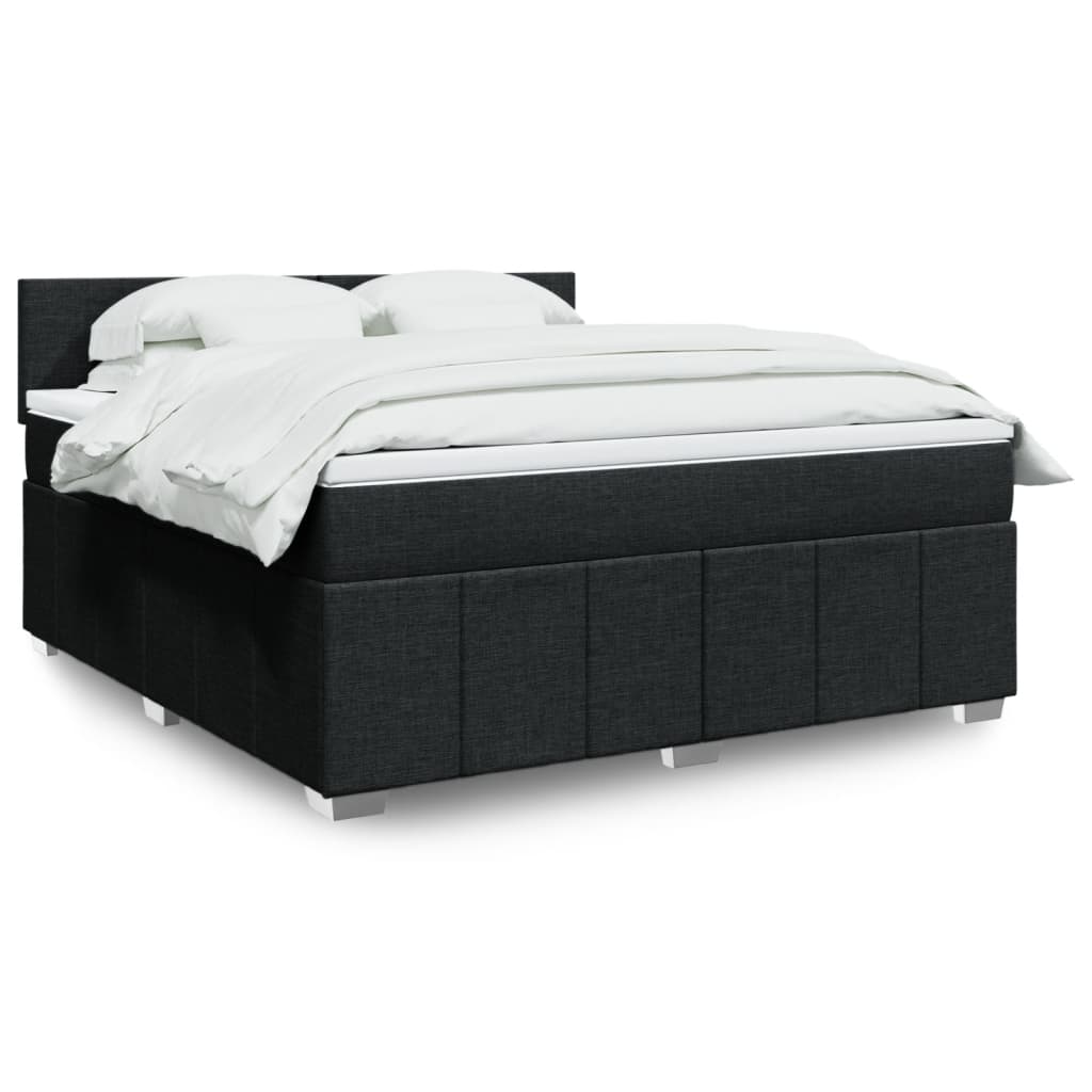Boxspring 120x190 cm Crème | Luxe Compleet Bed met Pocketvering, Topmatras & Verstelbaar Hoofdbord - Spotlights shopping